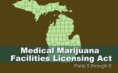 Medical Marijuana Facilities Licensing Act Parts 5-8