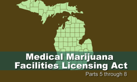 Medical Marijuana Facilities Licensing Act Parts 5-8