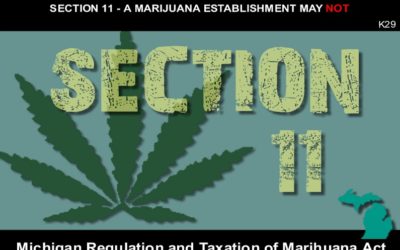 MICHIGAN REGULATION AND TAXATION OF MARIHUANA ACT – Section 11