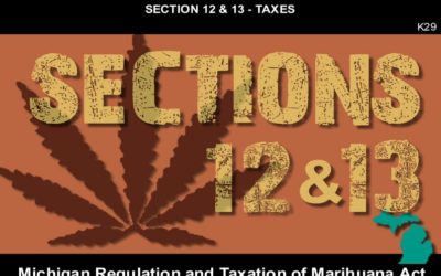MICHIGAN REGULATION AND TAXATION OF MARIHUANA ACT – Sections 12 & 13