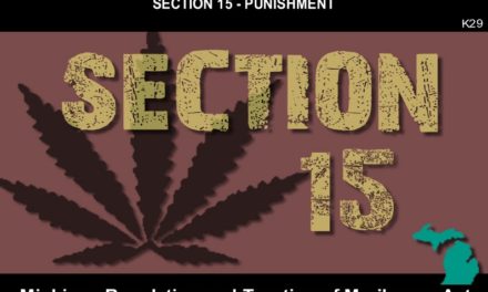 MICHIGAN REGULATION AND TAXATION OF MARIHUANA ACT – Section 15