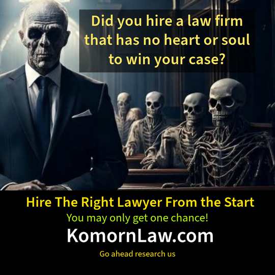 Did you hire a law firm with no heart and soul to win your case